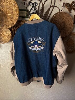 Vintage Disney Eeyore Bomber Varsity Jacket